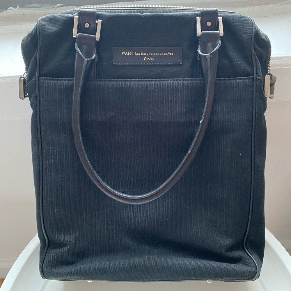 WANT Les Essentiels canvas briefcase